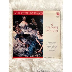 1952 Vinyl Chopin Recital Vinyl Record, recorded by Guiomar Novares 12" 33 RPM